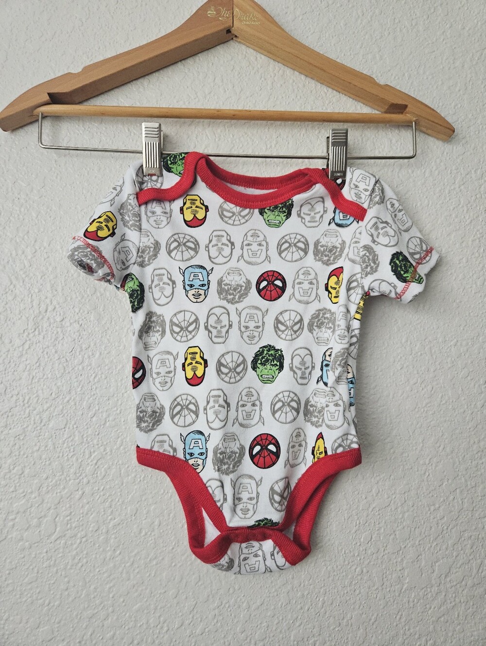 disney avengers onesie, 6 - 9 months